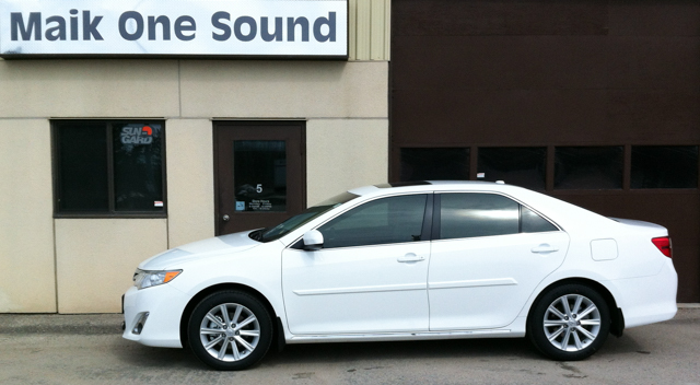 Toyota Camry 2013 with professional window tint in North Bay